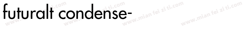 futuralt condense字体转换